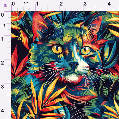 Psychedelic Whiskers Pattern 10 Minky Fabric