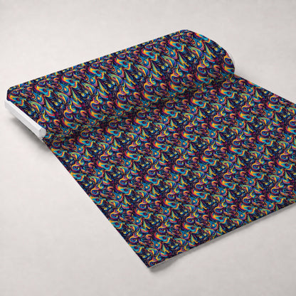 Psychedelic Whiskers Pattern 2 Minky Fabric
