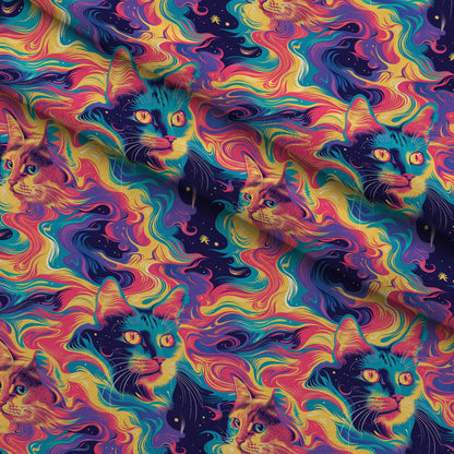 Psychedelic Whiskers Pattern 5 Minky Fabric