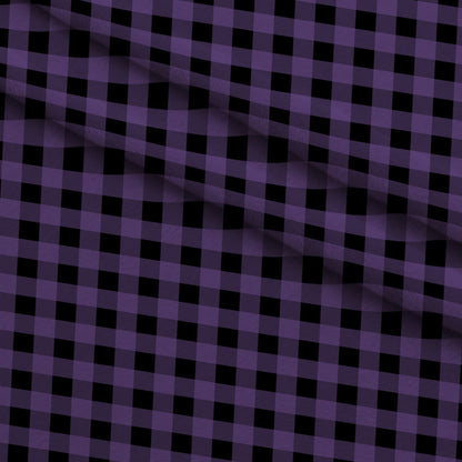 Pumpkin Gingham Pattern 1 Minky Fabric