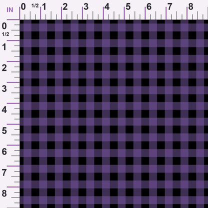 Pumpkin Gingham Pattern 1 Minky Fabric