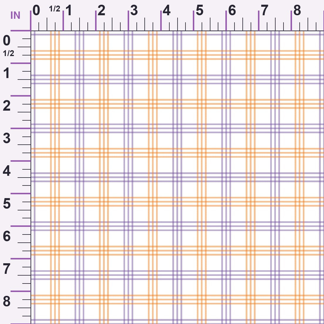 Pumpkin Gingham Pattern 11 Minky Fabric