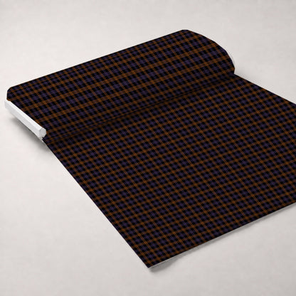 Pumpkin Gingham Pattern 13 Minky Fabric