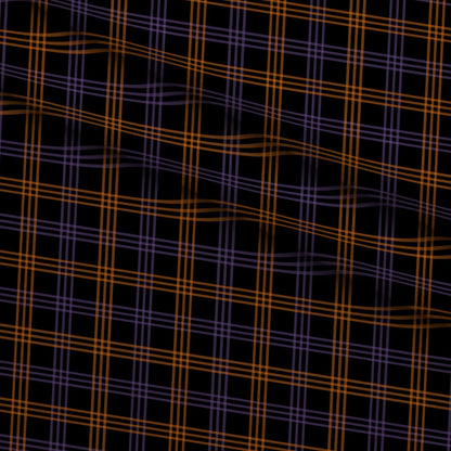 Pumpkin Gingham Pattern 13 Minky Fabric