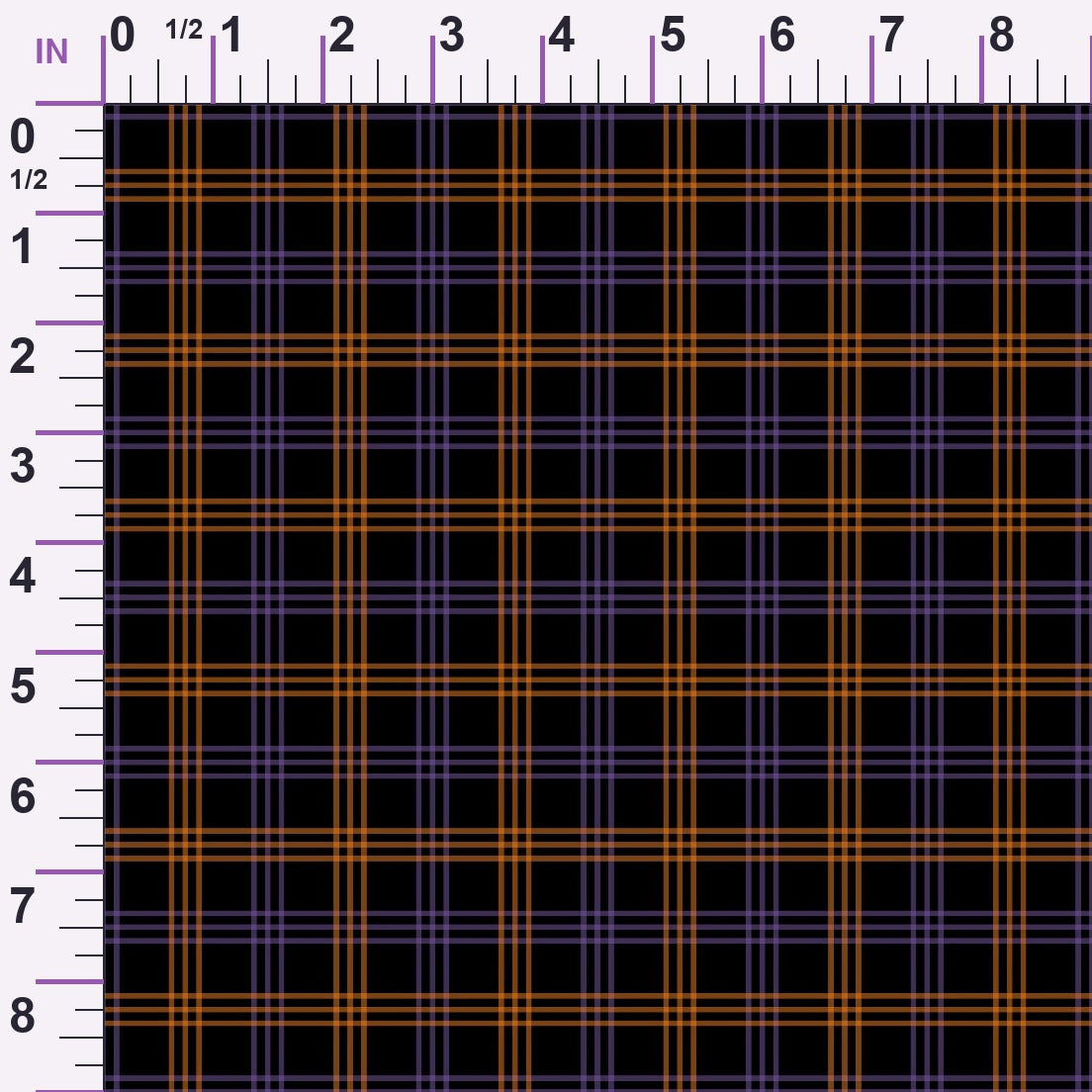 Pumpkin Gingham Pattern 13 Minky Fabric