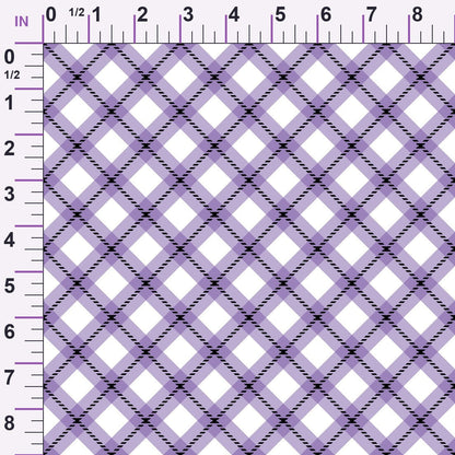 Pumpkin Gingham Pattern 14 Minky Fabric