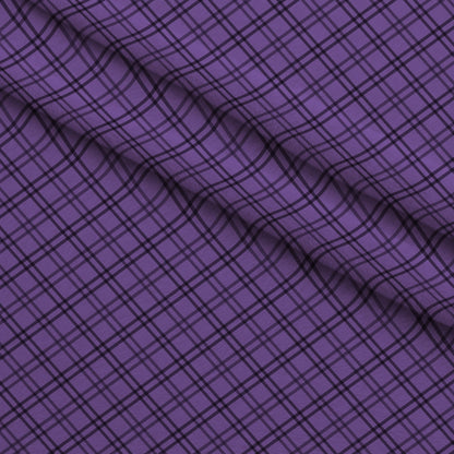 Pumpkin Gingham Pattern 5 Minky Fabric