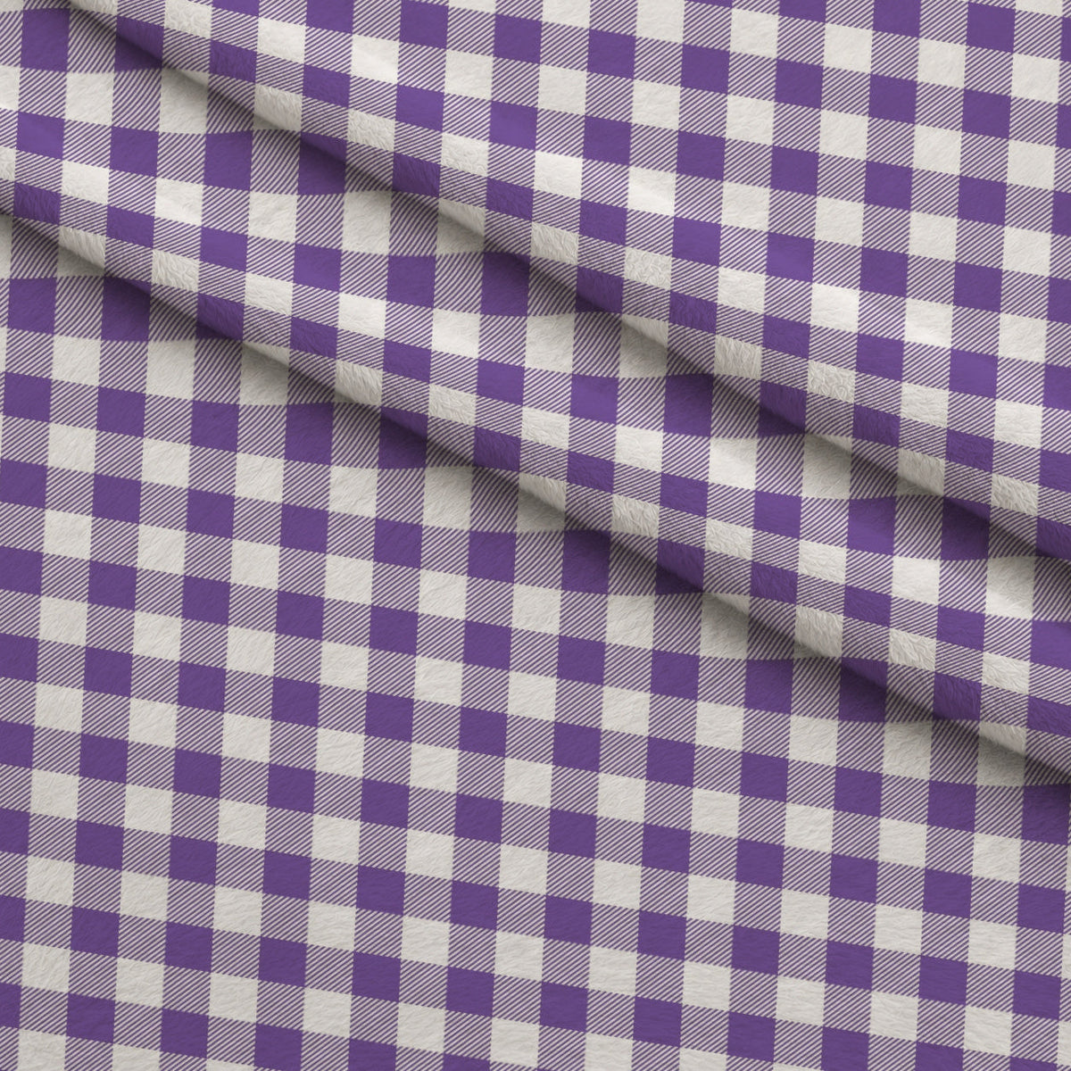Pumpkin Gingham Pattern 8 Minky Fabric