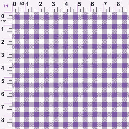 Pumpkin Gingham Pattern 8 Minky Fabric