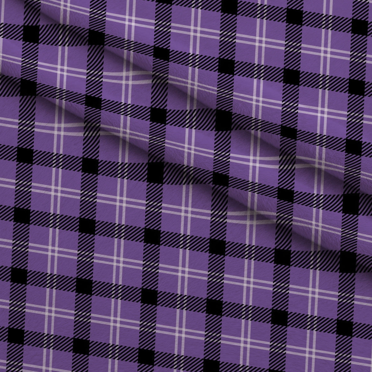 Pumpkin Gingham Pattern 9 Minky Fabric