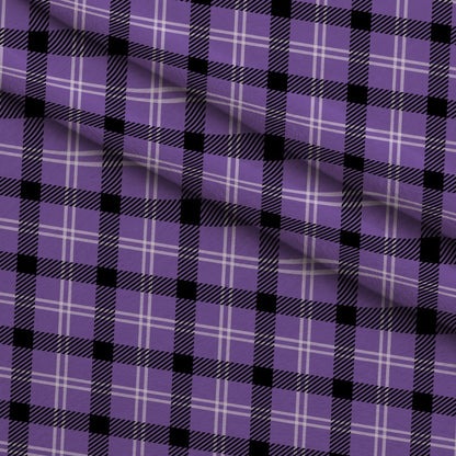 Pumpkin Gingham Pattern 9 Minky Fabric