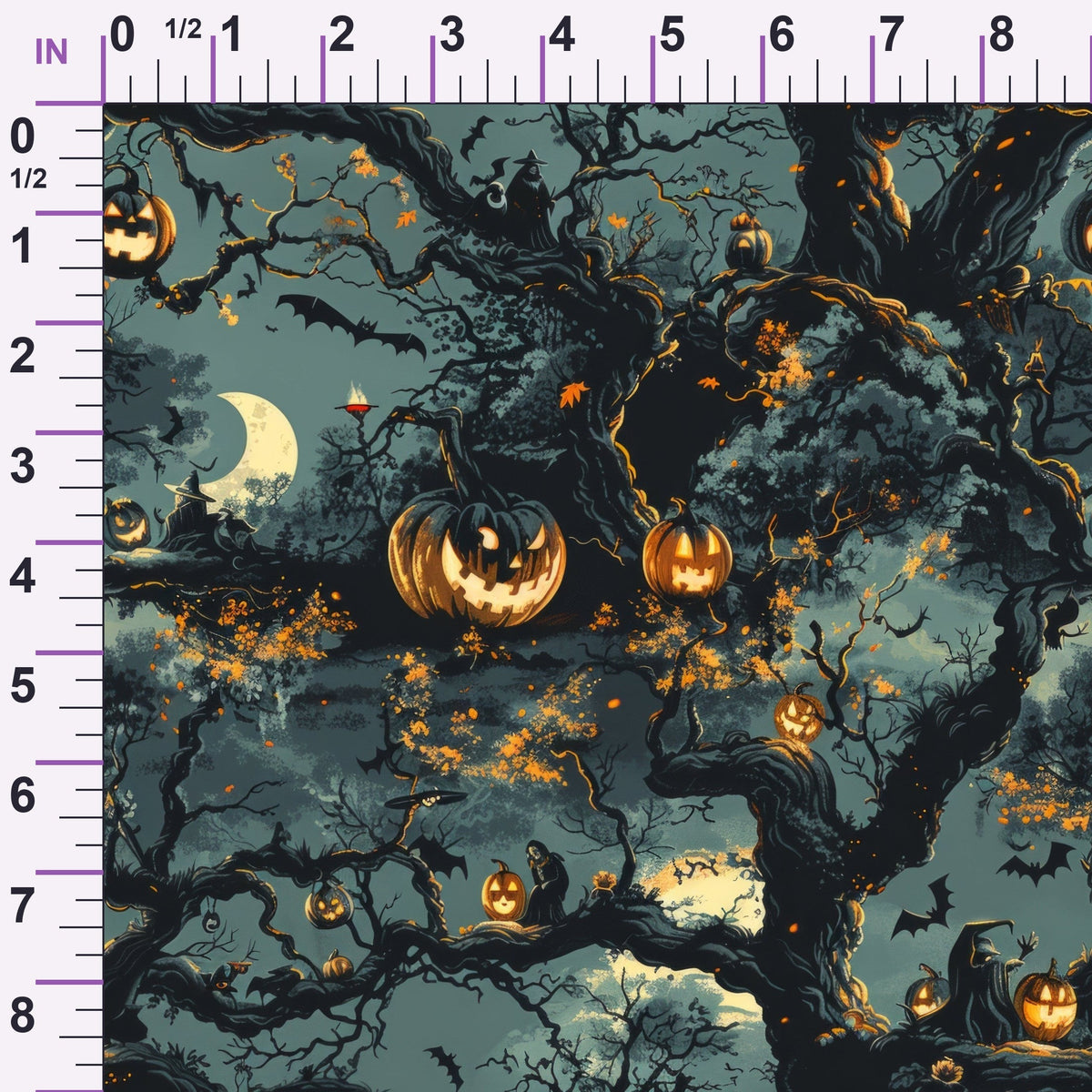 Pumpkin Hollow Pattern 1 Minky Fabric