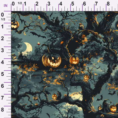 Pumpkin Hollow Pattern 1 Minky Fabric