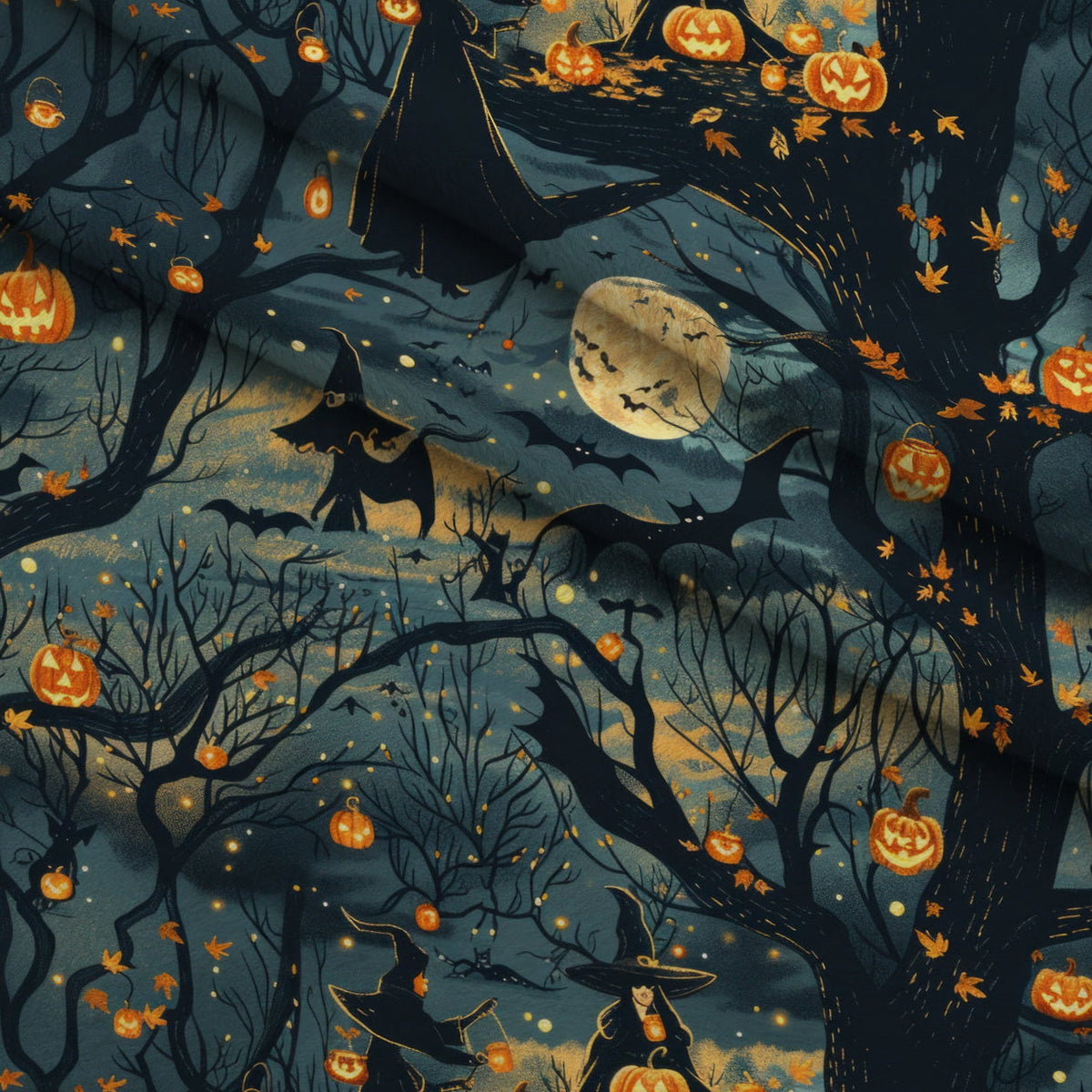 Pumpkin Hollow Pattern 10 Minky Fabric