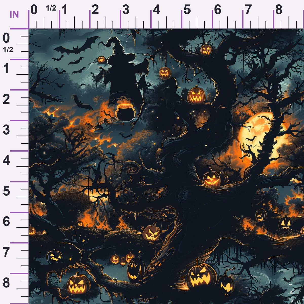 Pumpkin Hollow Pattern 12 Minky Fabric