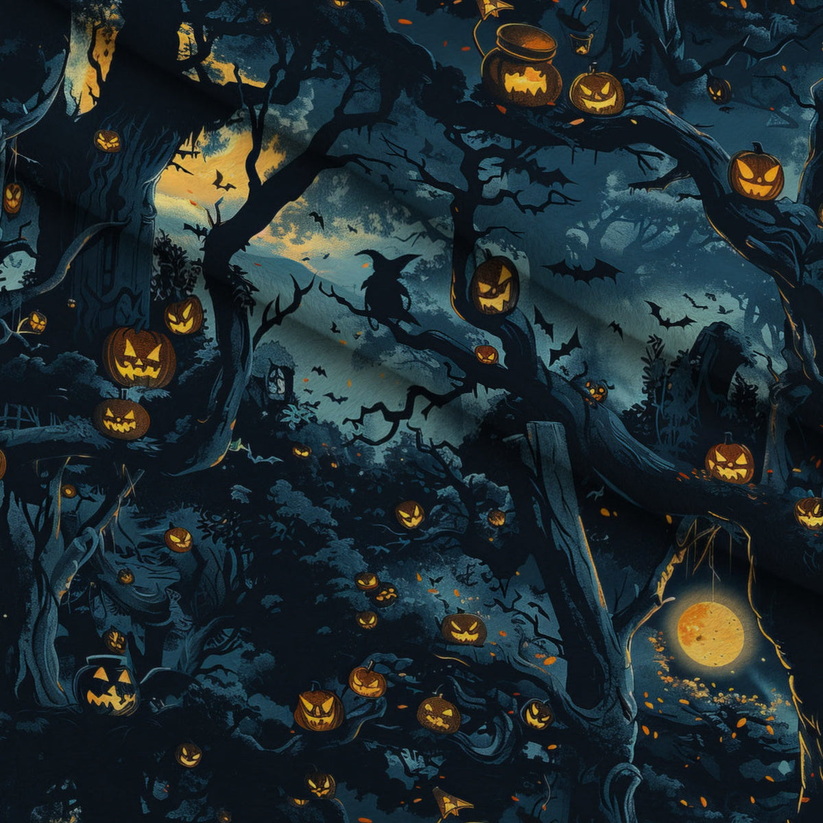 Pumpkin Hollow Pattern 13 Minky Fabric