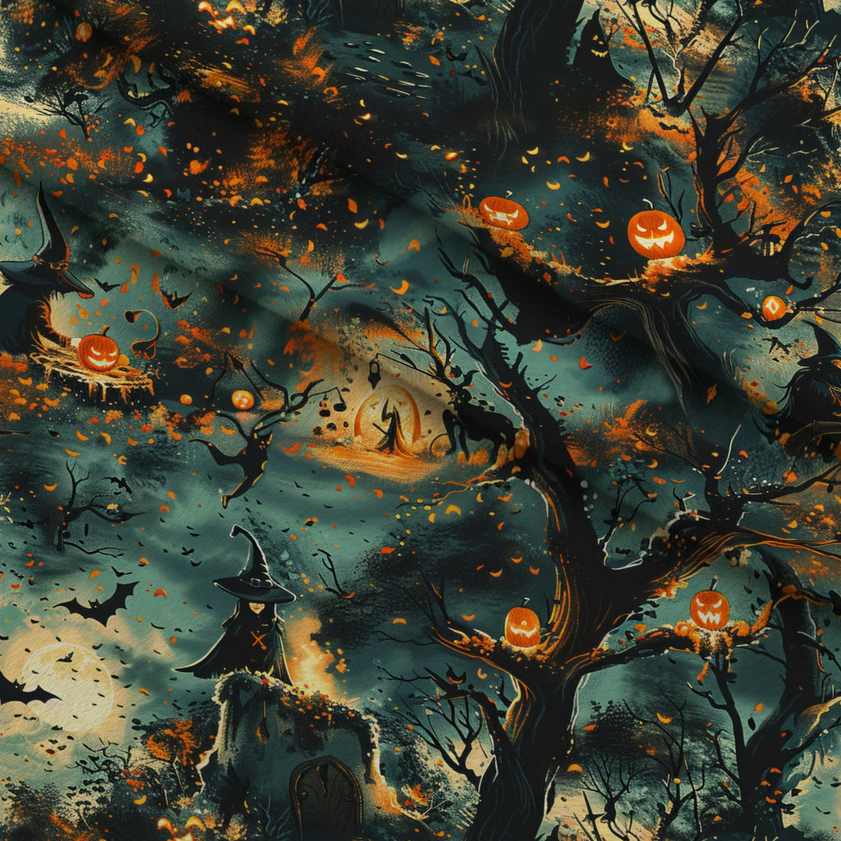 Pumpkin Hollow Pattern 14 Minky Fabric
