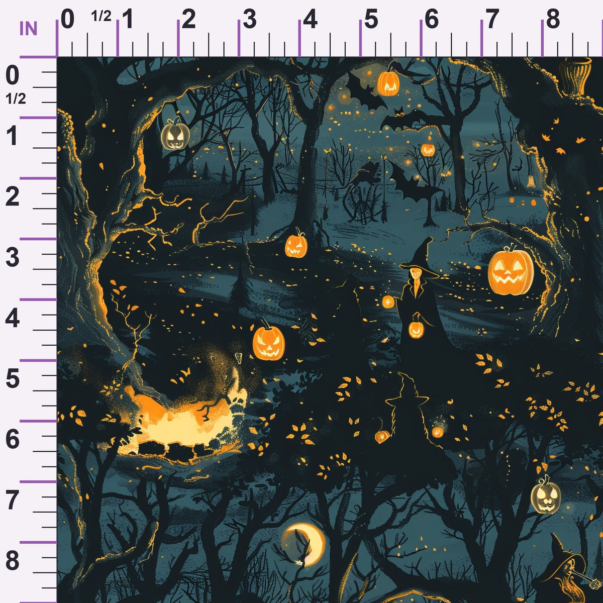 Pumpkin Hollow Pattern 16 Minky Fabric