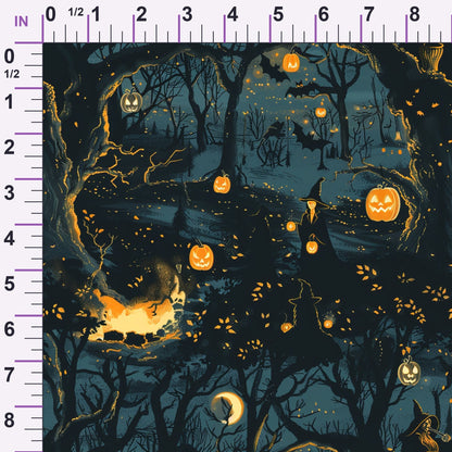 Pumpkin Hollow Pattern 16 Minky Fabric