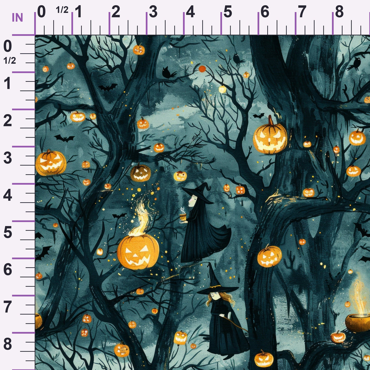 Pumpkin Hollow Pattern 17 Minky Fabric