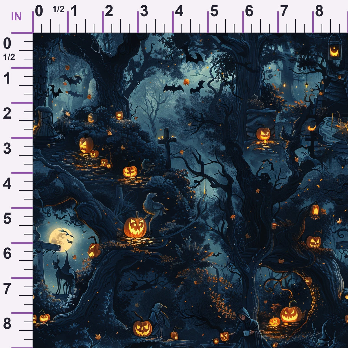 Pumpkin Hollow Pattern 18 Minky Fabric