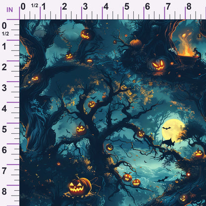 Pumpkin Hollow Pattern 19 Minky Fabric