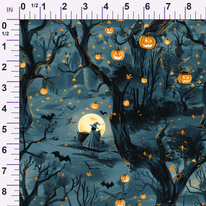 Pumpkin Hollow Pattern 2 Minky Fabric