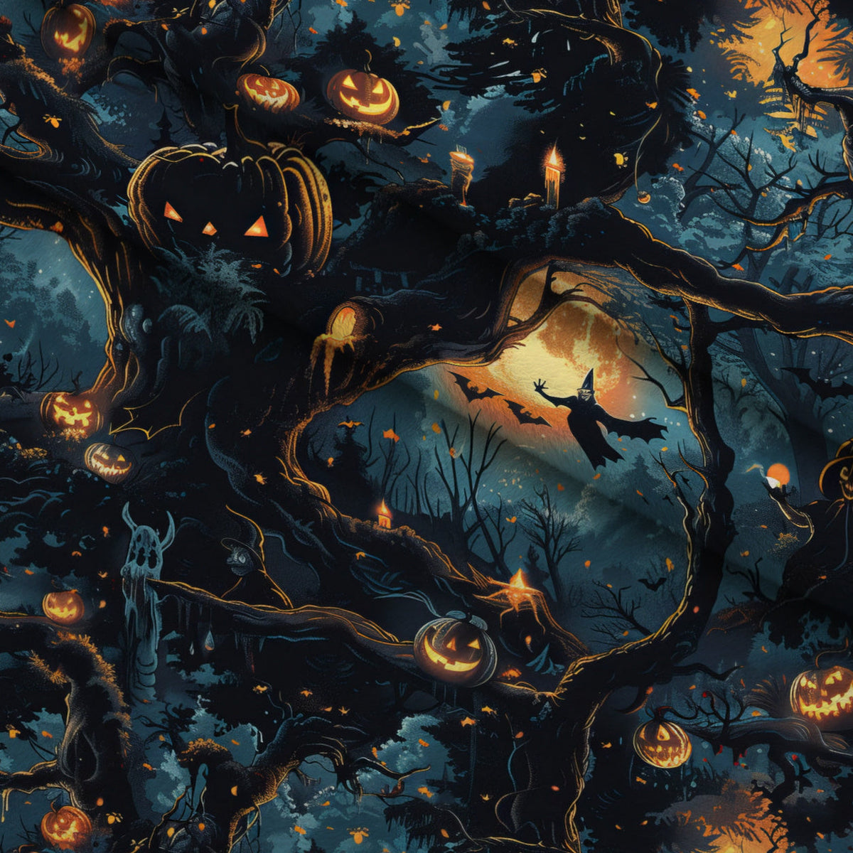 Pumpkin Hollow Pattern 20 Minky Fabric