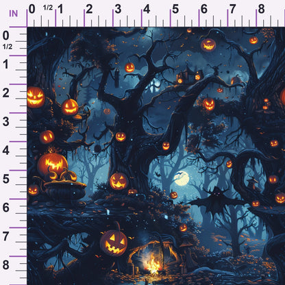 Pumpkin Hollow Pattern 21 Minky Fabric