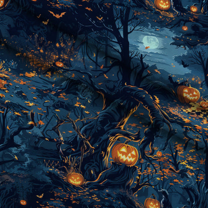 Pumpkin Hollow Pattern 22 Minky Fabric
