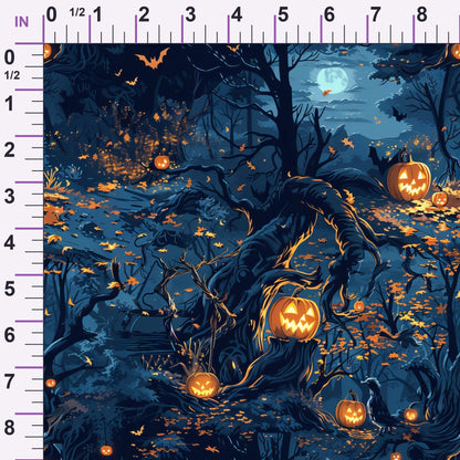 Pumpkin Hollow Pattern 22 Minky Fabric