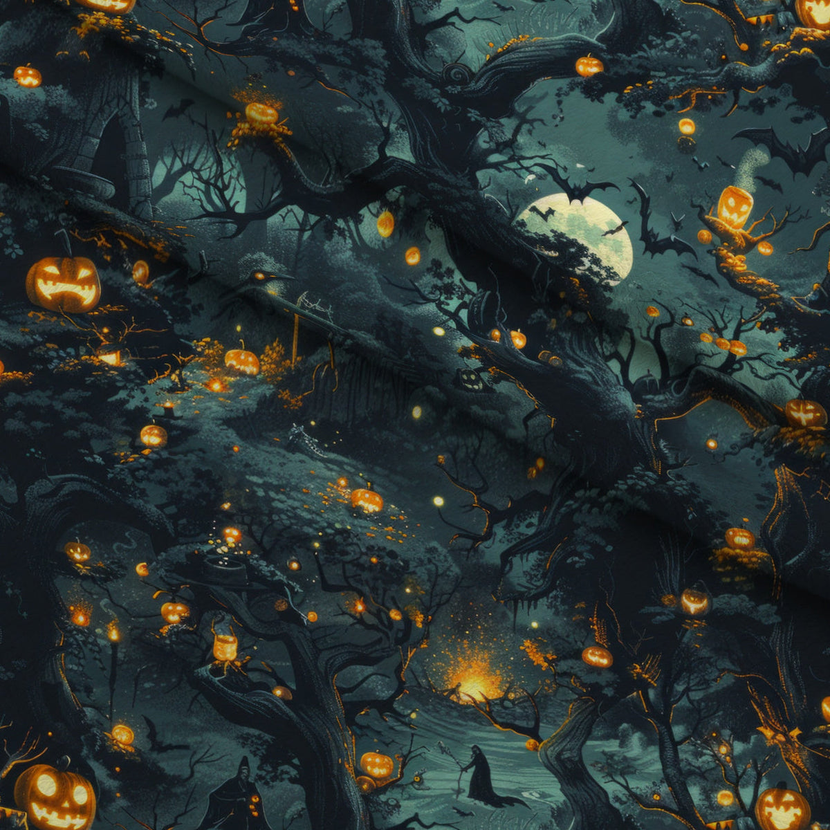 Pumpkin Hollow Pattern 23 Minky Fabric
