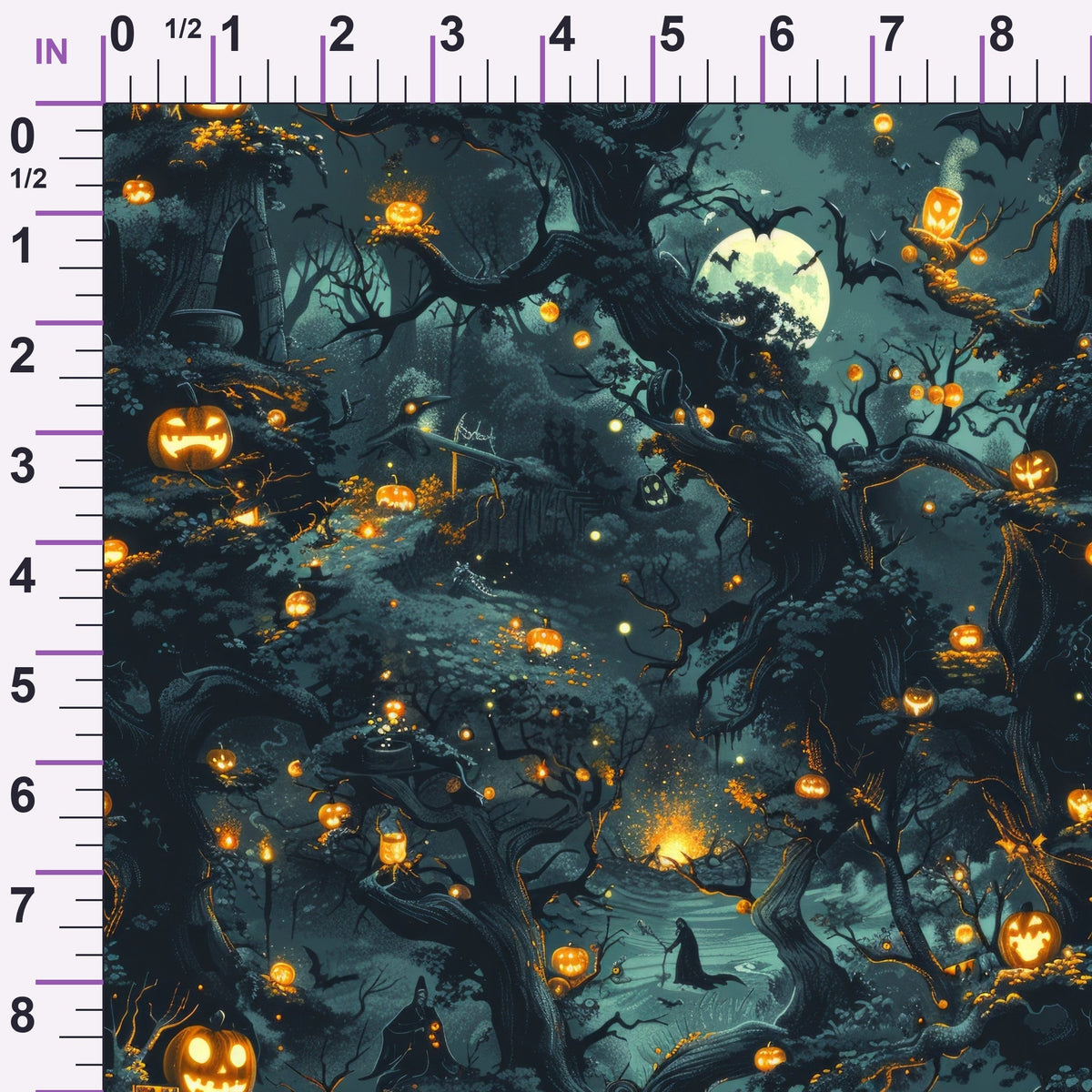 Pumpkin Hollow Pattern 23 Minky Fabric