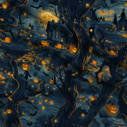 Pumpkin Hollow Pattern 24 Minky Fabric