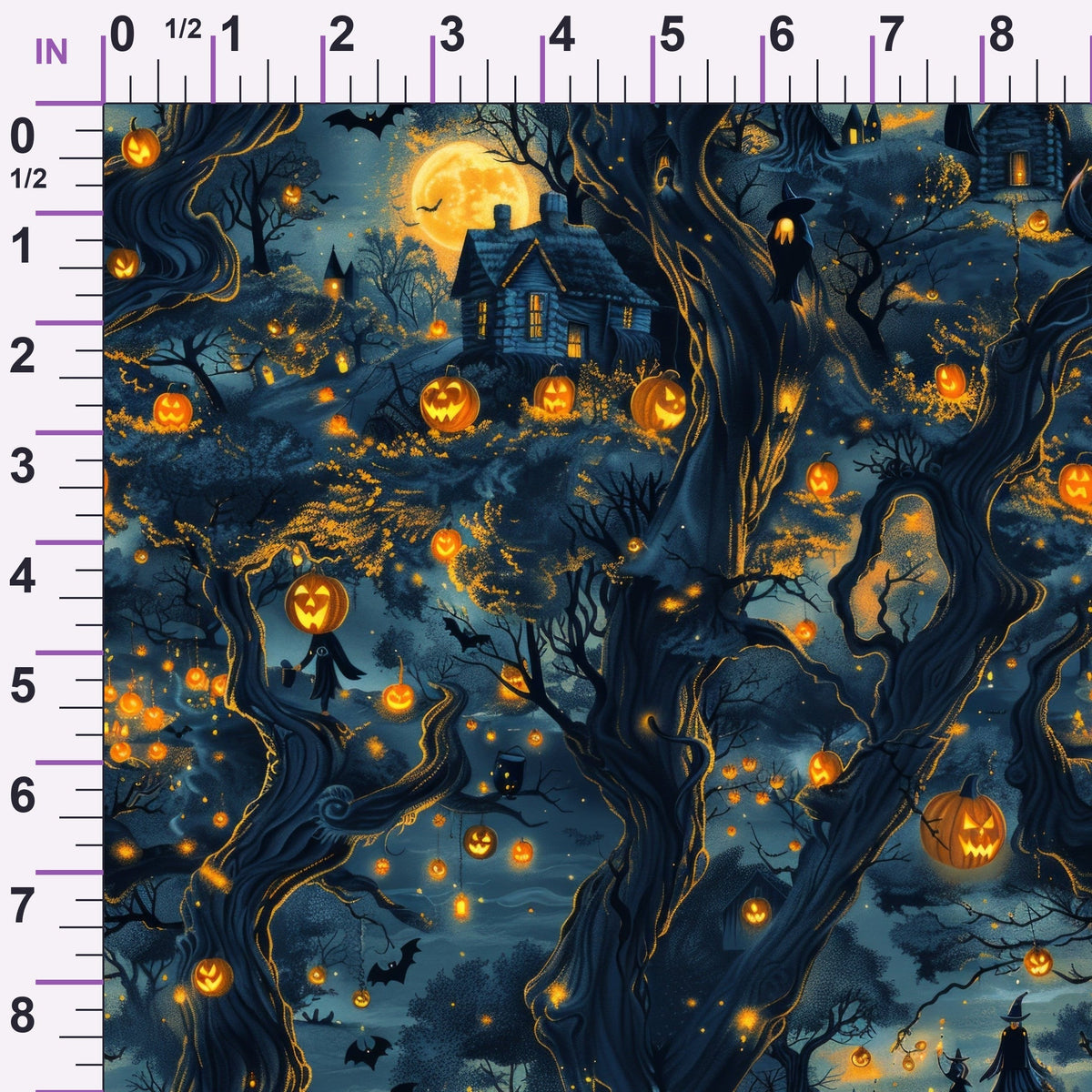 Pumpkin Hollow Pattern 24 Minky Fabric