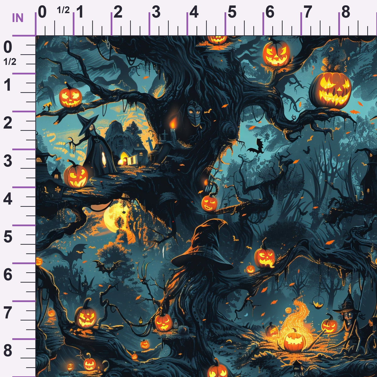 Pumpkin Hollow Pattern 3 Minky Fabric
