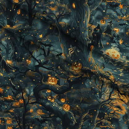 Pumpkin Hollow Pattern 4 Minky Fabric