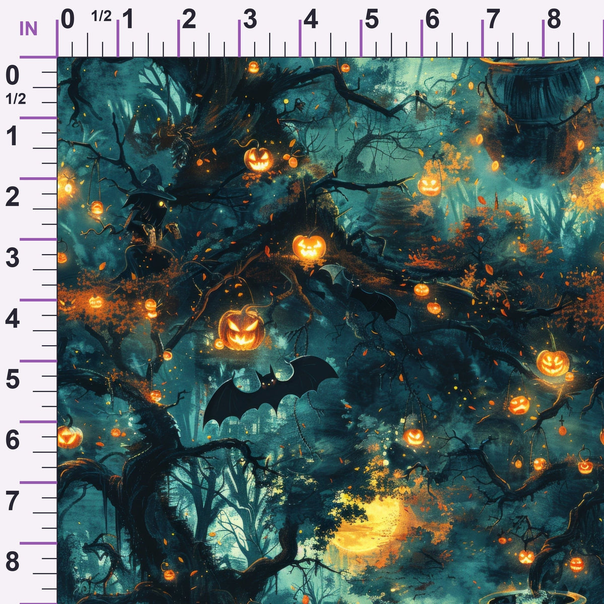 Pumpkin Hollow Pattern 7 Minky Fabric