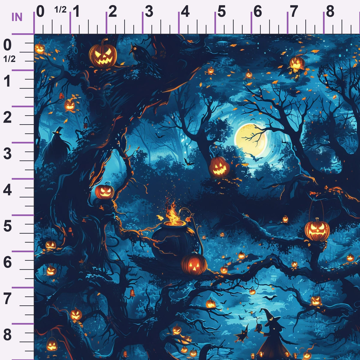 Pumpkin Hollow Pattern 8 Minky Fabric