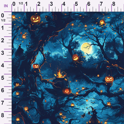 Pumpkin Hollow Pattern 8 Minky Fabric