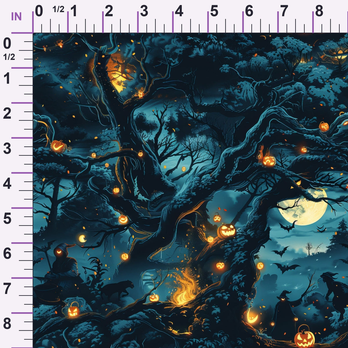 Pumpkin Hollow Pattern 9 Minky Fabric