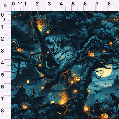 Pumpkin Hollow Pattern 9 Minky Fabric