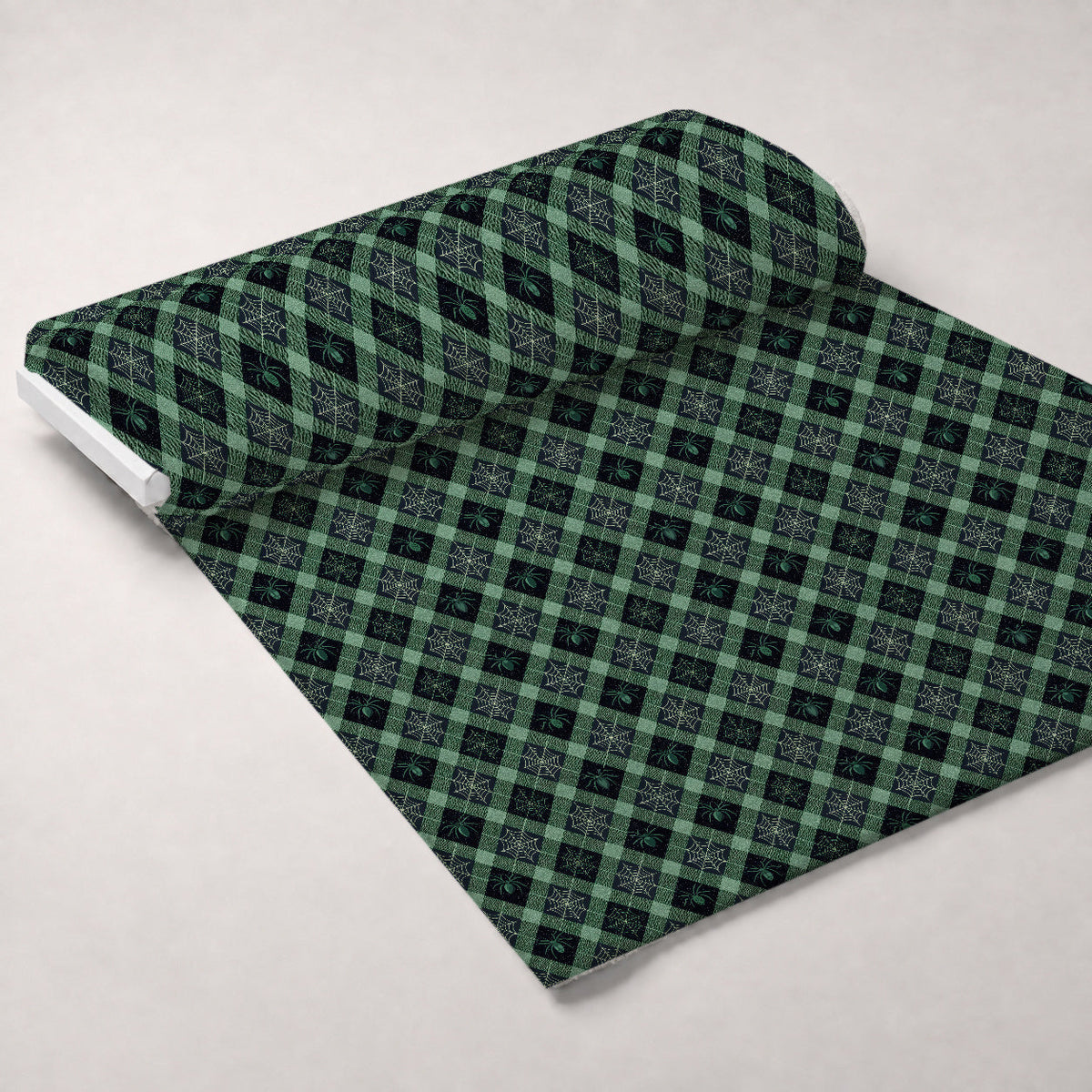 Pumpkin Patch Plaid Pattern 1 Minky Fabric