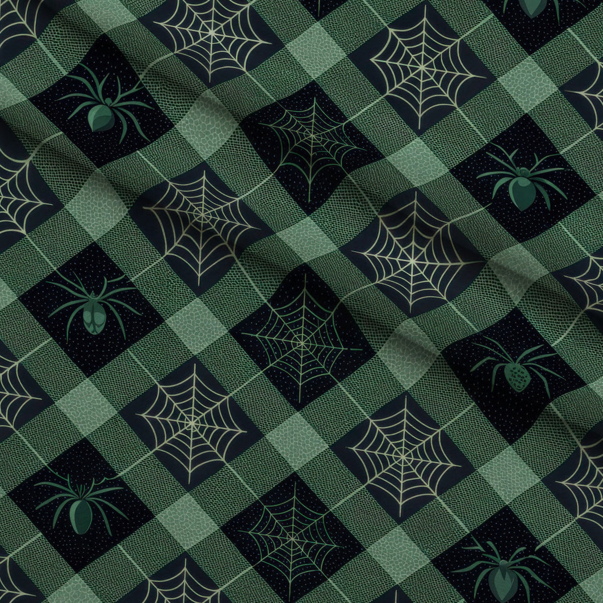 Pumpkin Patch Plaid Pattern 1 Minky Fabric