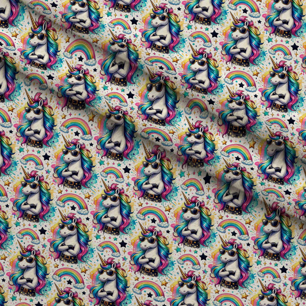 Punk Pony Magic Pattern 1 Minky Fabric