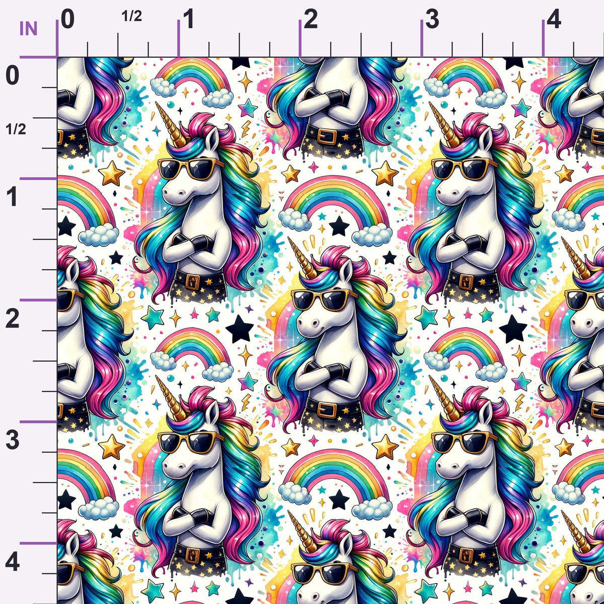 Punk Pony Magic Pattern 1 Minky Fabric