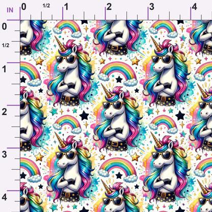 Punk Pony Magic Pattern 1 Minky Fabric