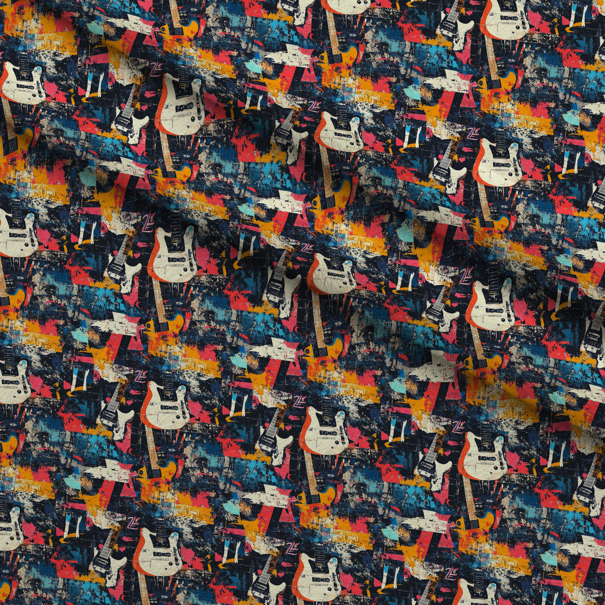 Punk Poster Riot Pattern 1 Minky Fabric