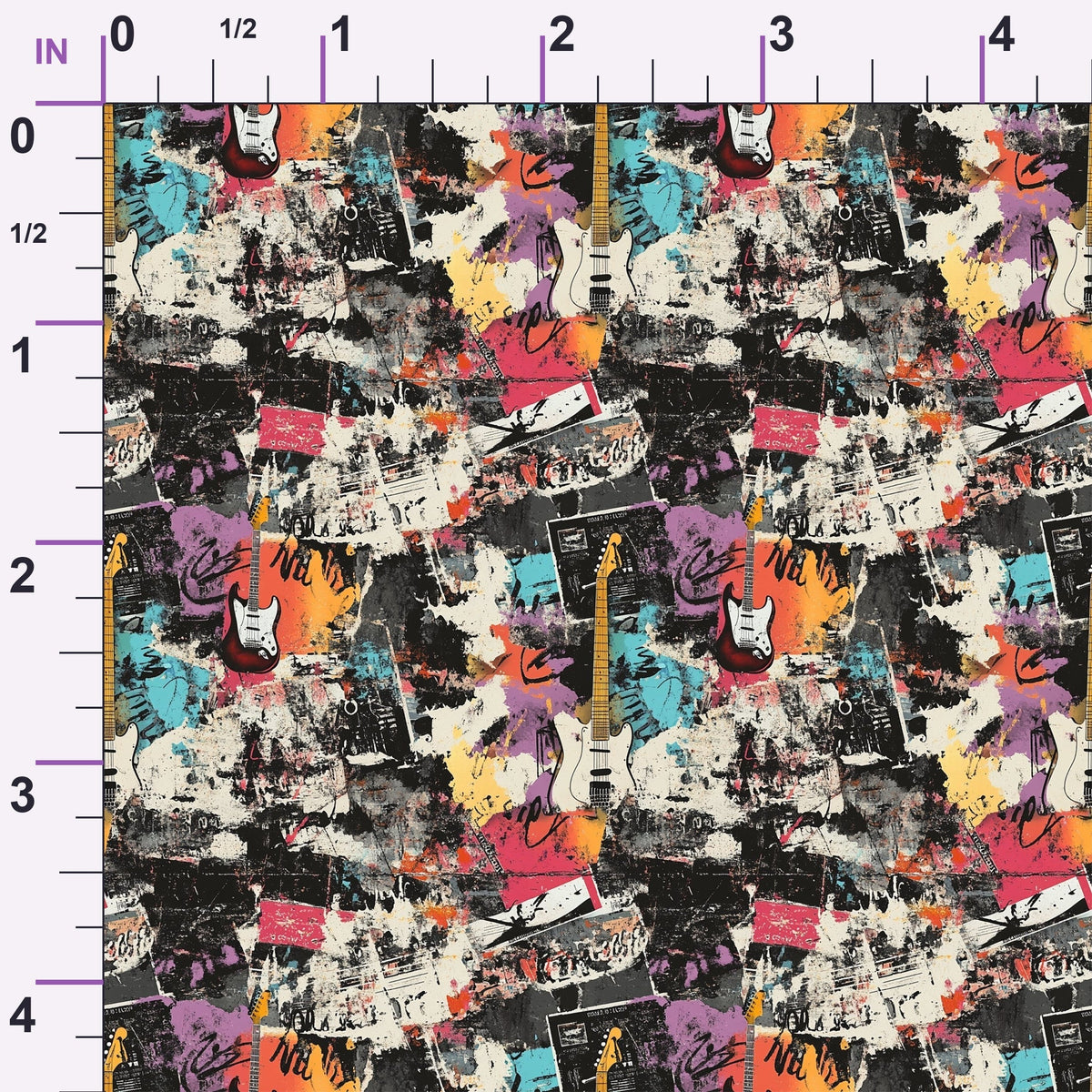 Punk Poster Riot Pattern 10 Minky Fabric