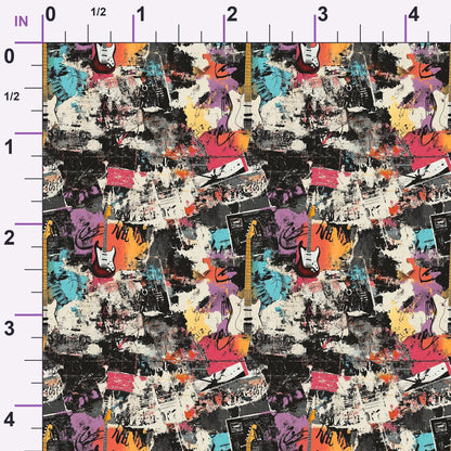 Punk Poster Riot Pattern 10 Minky Fabric